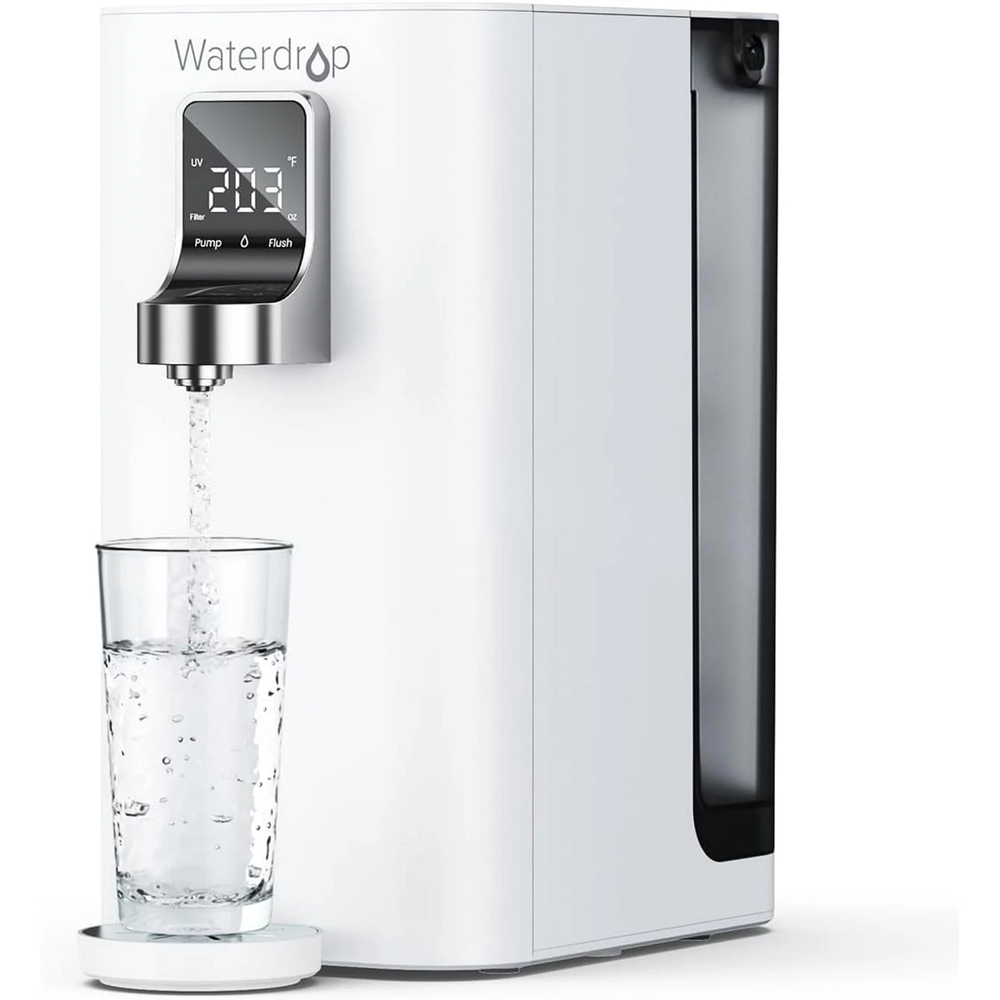 Waterdrop K19-H Countertop Instant Hot RO System: 4-Stage Portable Filtration with 3:1 Pure-to-Drain Ratio, 4 Customizable Temperature Options, and Easy Plug-and-Play Setup (Model: WD-K19-H)