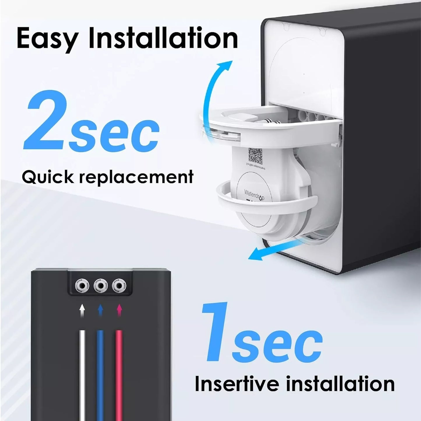 K6 Remineralization RO System Instant Hot Water Dispenser - Waterdrop K6